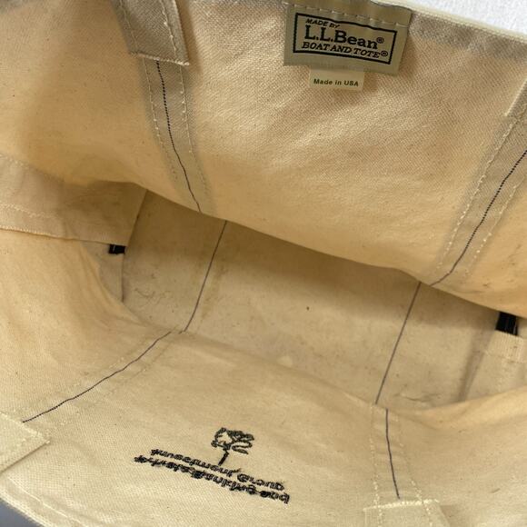 LL BEAN Boat And Tote Bag MERRILL LYNCH Investments Private Banking Canvas USA - Picture 5 of 16